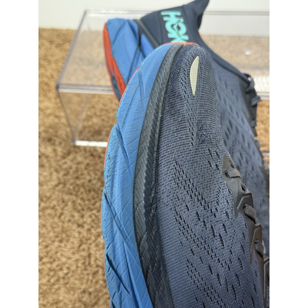 Hoka One One Navy Blue Teal Men's Athletic Shoes - Picture 10 of 13